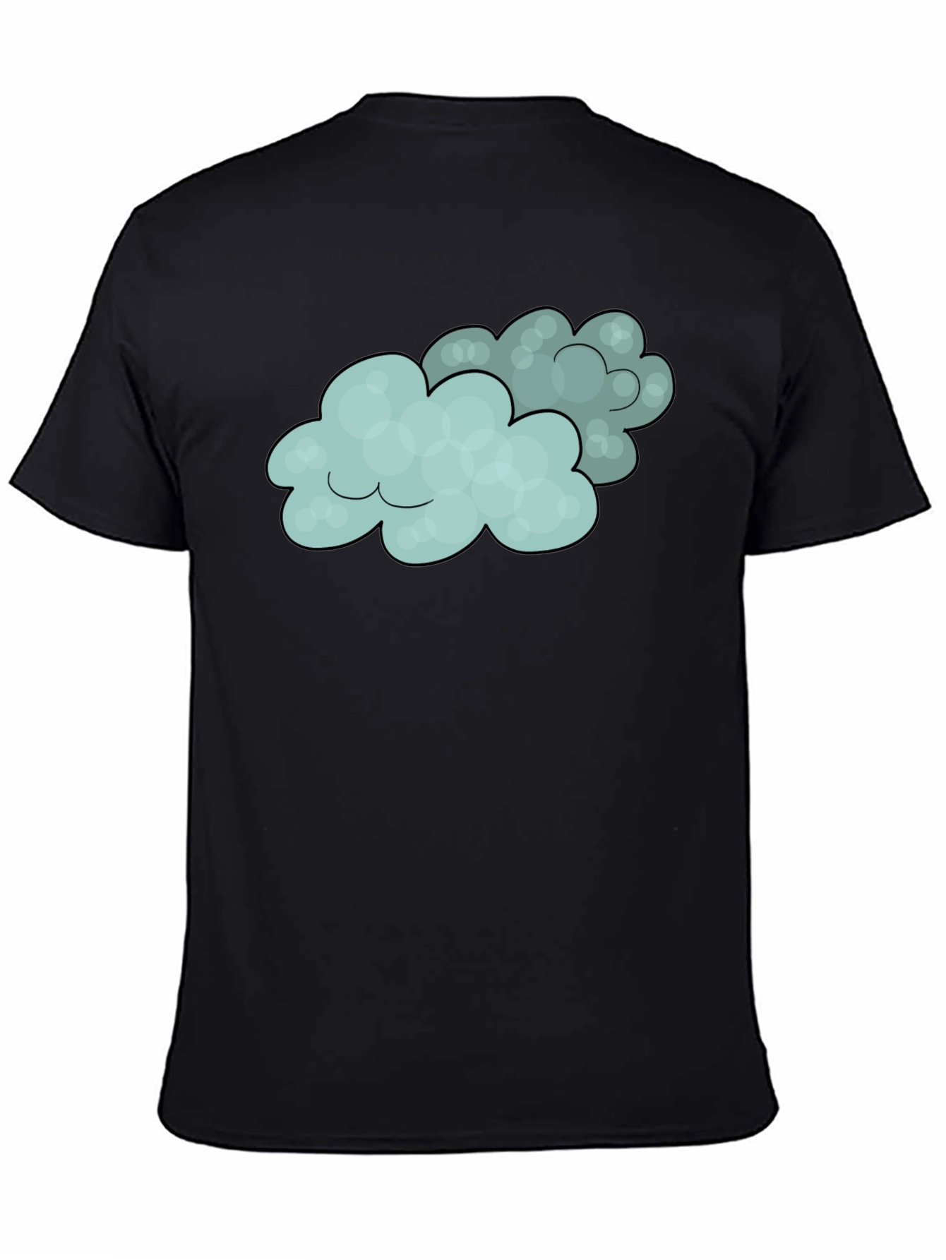 Cloud Graphic Black Tee