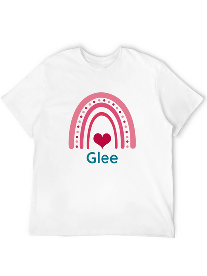 Glee Rainbow Heart T-Shirt - Black