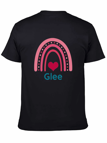 Glee Rainbow Heart T-Shirt - Black