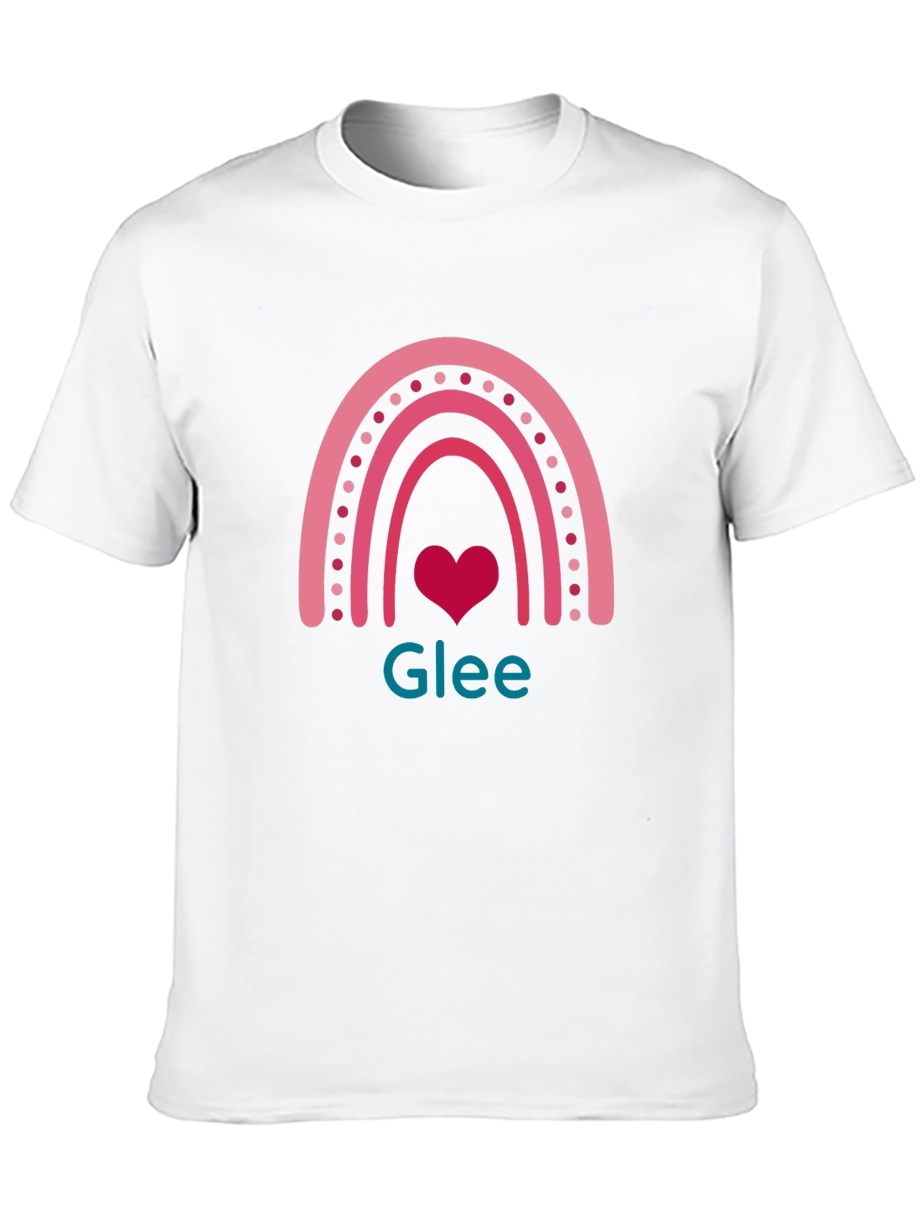 Glee Rainbow Heart T-Shirt - Black