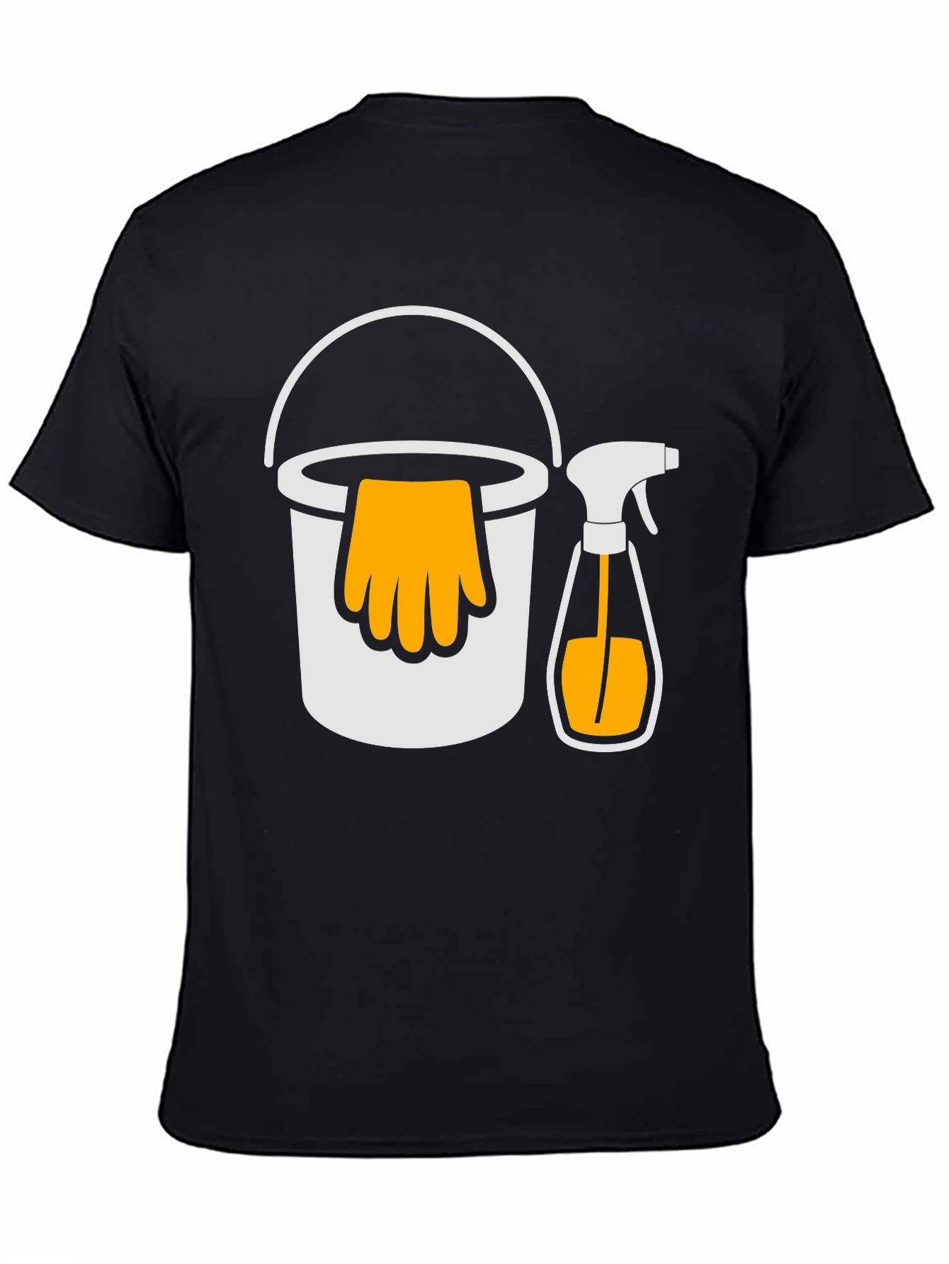 Cleaning Crew T-Shirt - Bucket and Spray Design