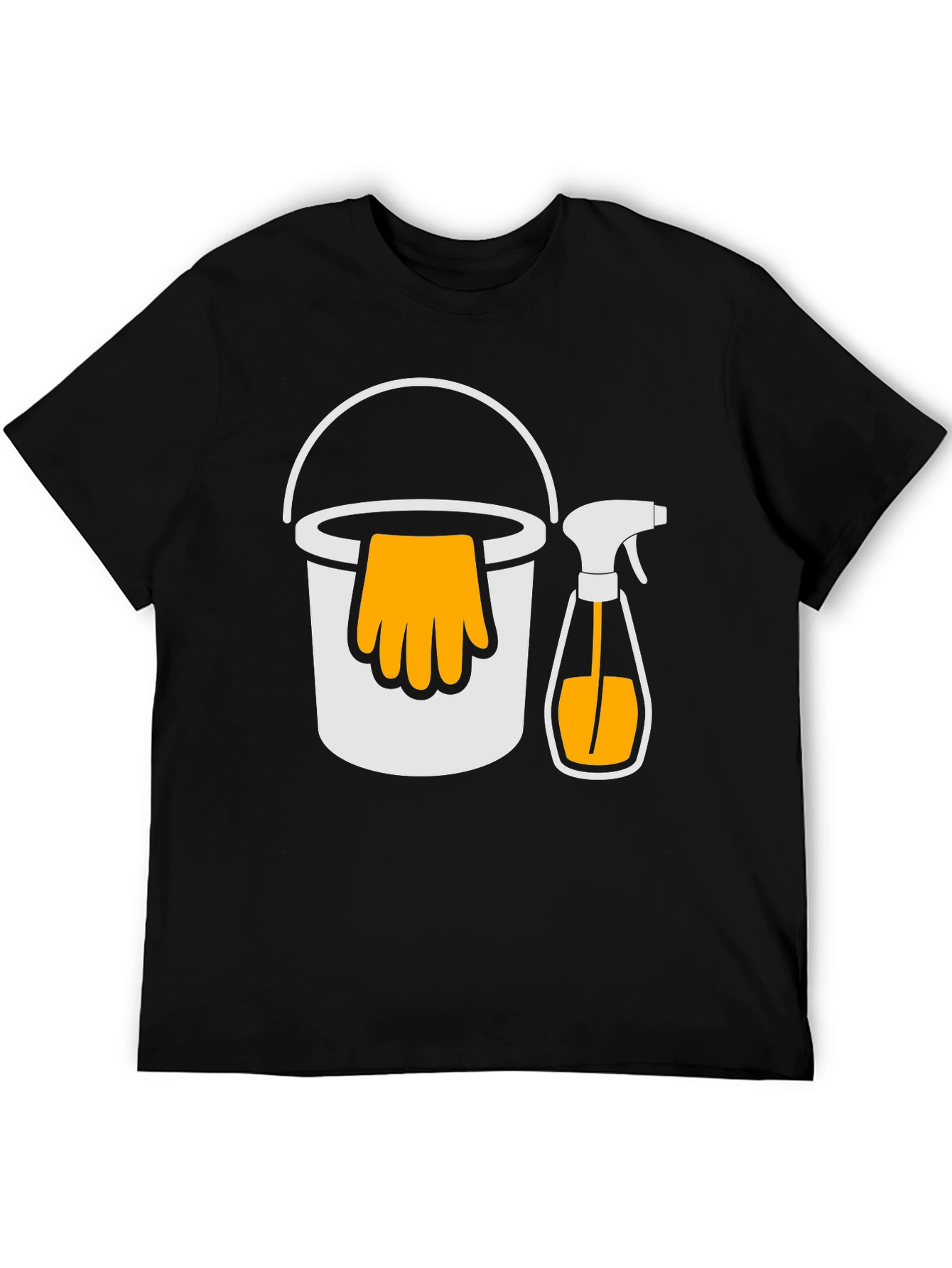 Cleaning Crew T-Shirt - Bucket and Spray Design