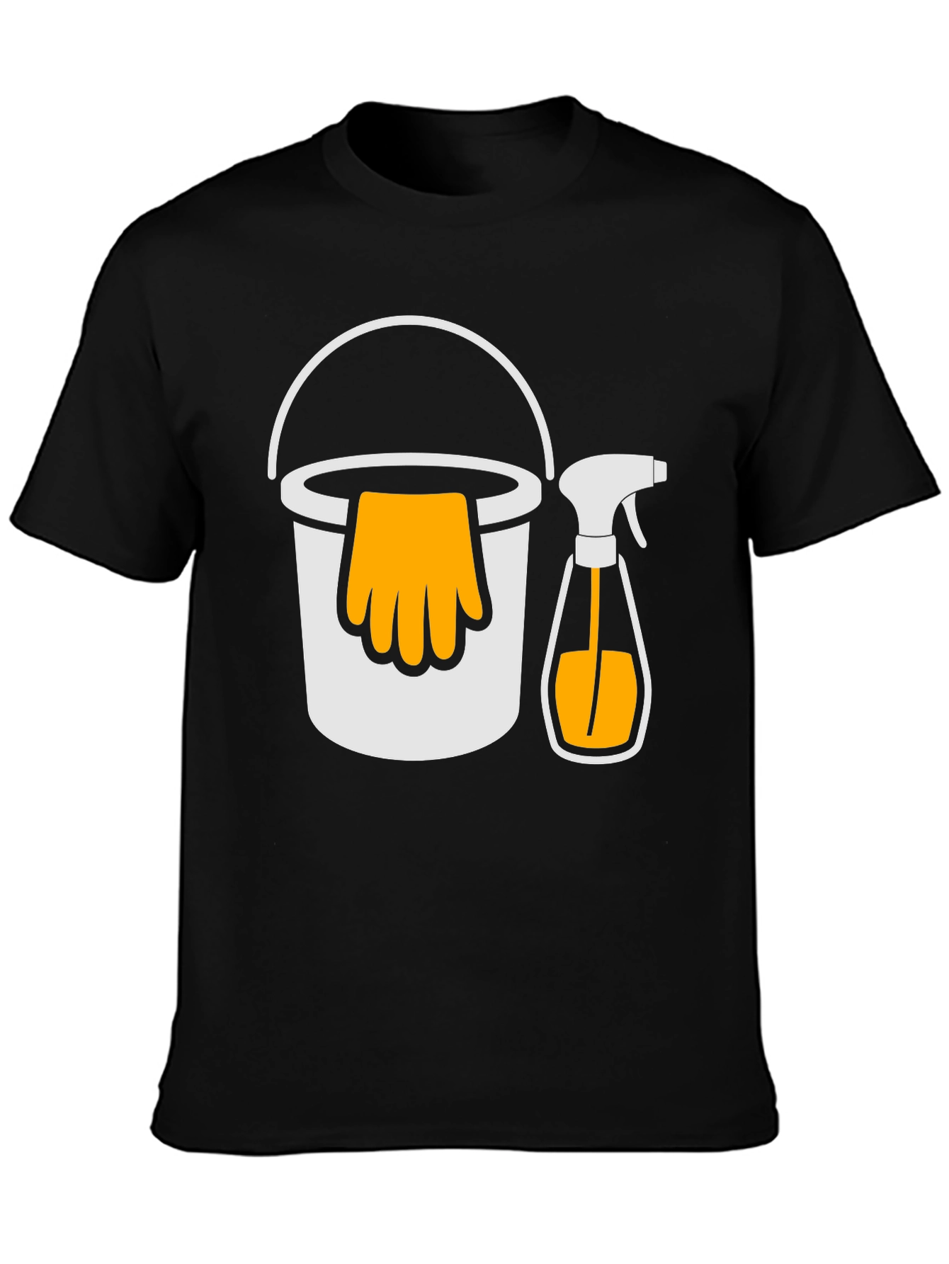 Cleaning Crew T-Shirt - Bucket and Spray Design