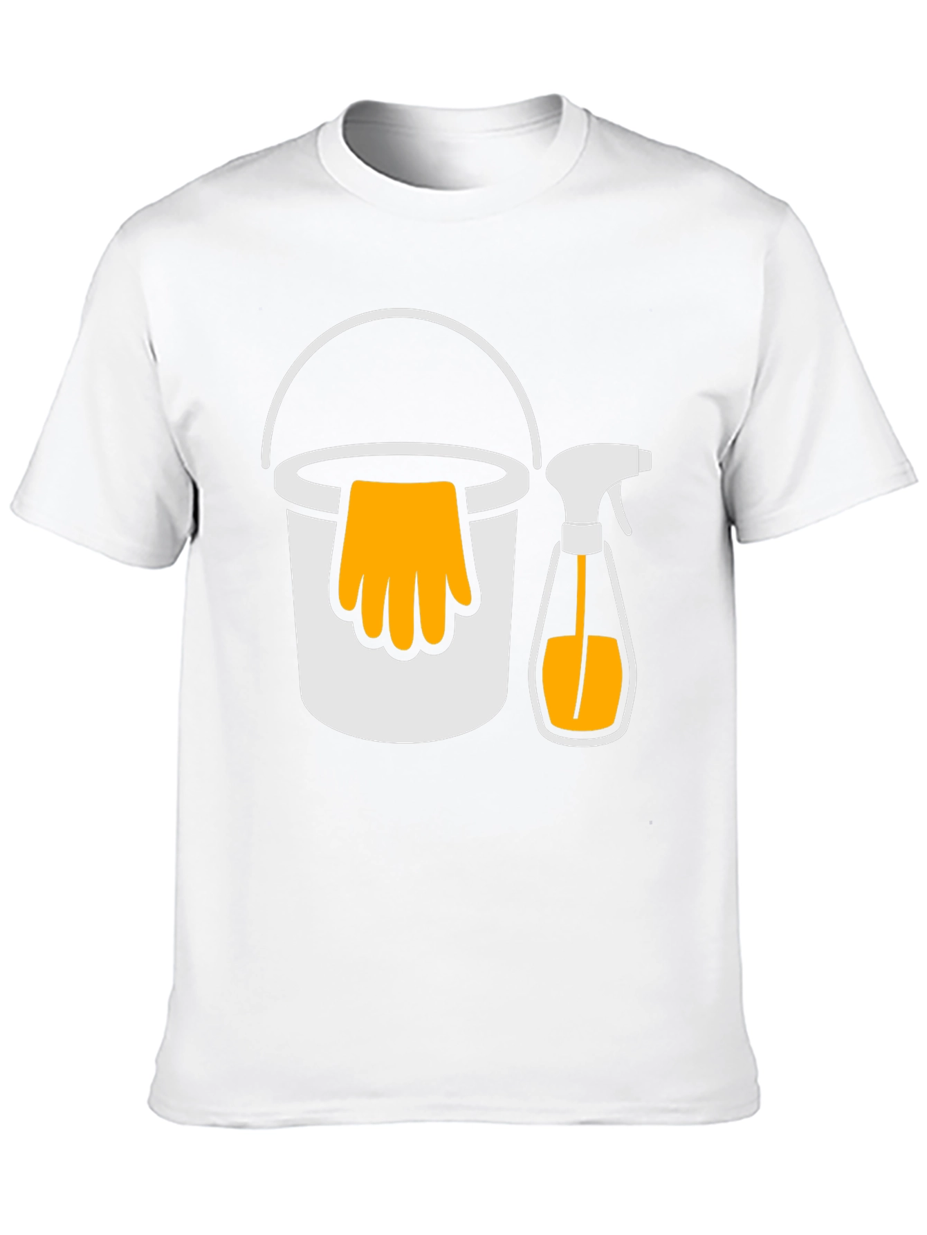 Cleaning Crew T-Shirt - Bucket and Spray Design