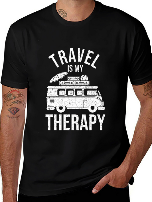 Travel Is My Therapy Graphic Tee
