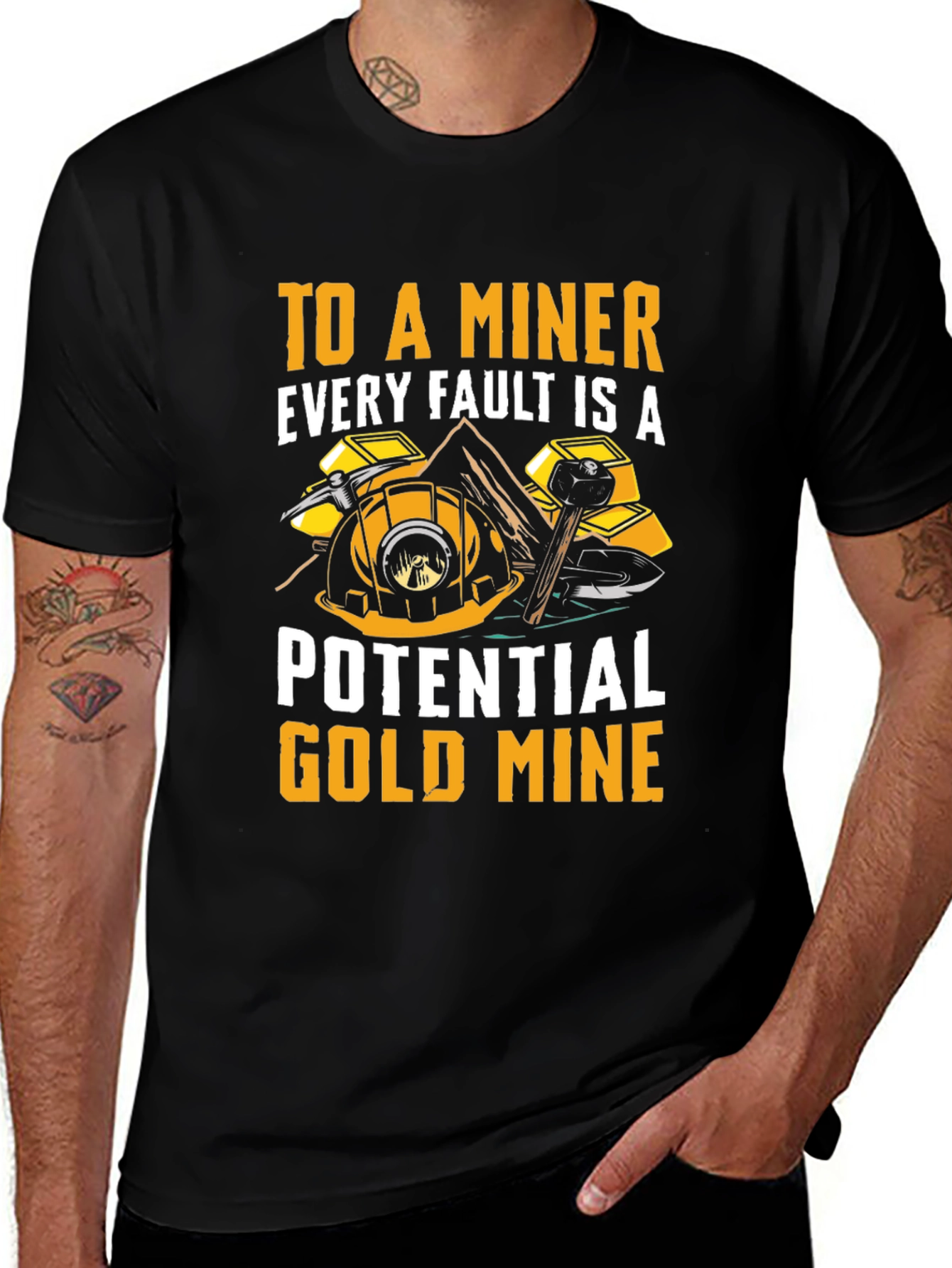 Miner Graphic T-Shirt - Potential Gold Mine Tee