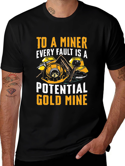 Miner Graphic T-Shirt - Potential Gold Mine Tee
