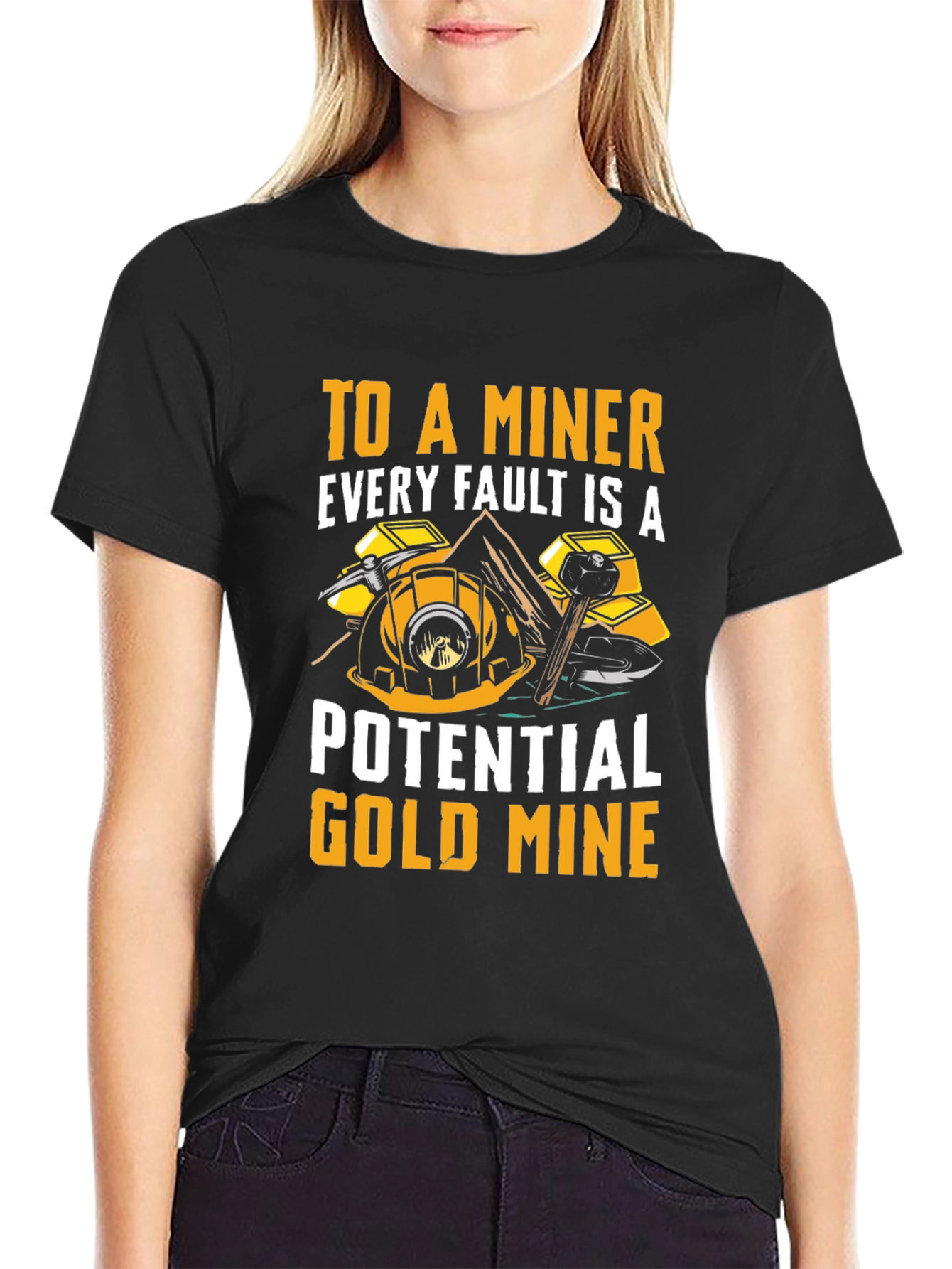 Miner Graphic T-Shirt - Potential Gold Mine Tee