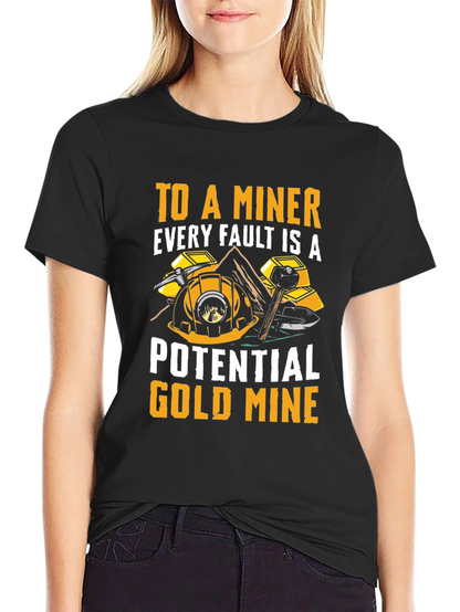 Miner Graphic T-Shirt - Potential Gold Mine Tee