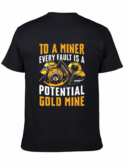 Miner Graphic T-Shirt - Potential Gold Mine Tee