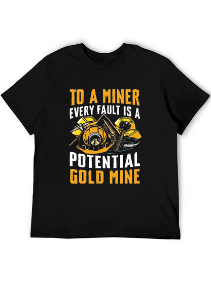 Miner Graphic T-Shirt - Potential Gold Mine Tee