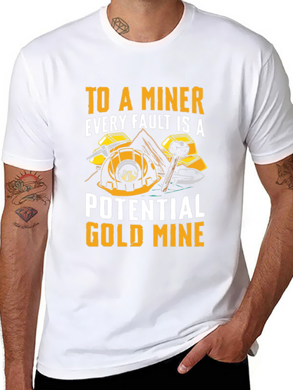 Miner Graphic T-Shirt - Potential Gold Mine Tee