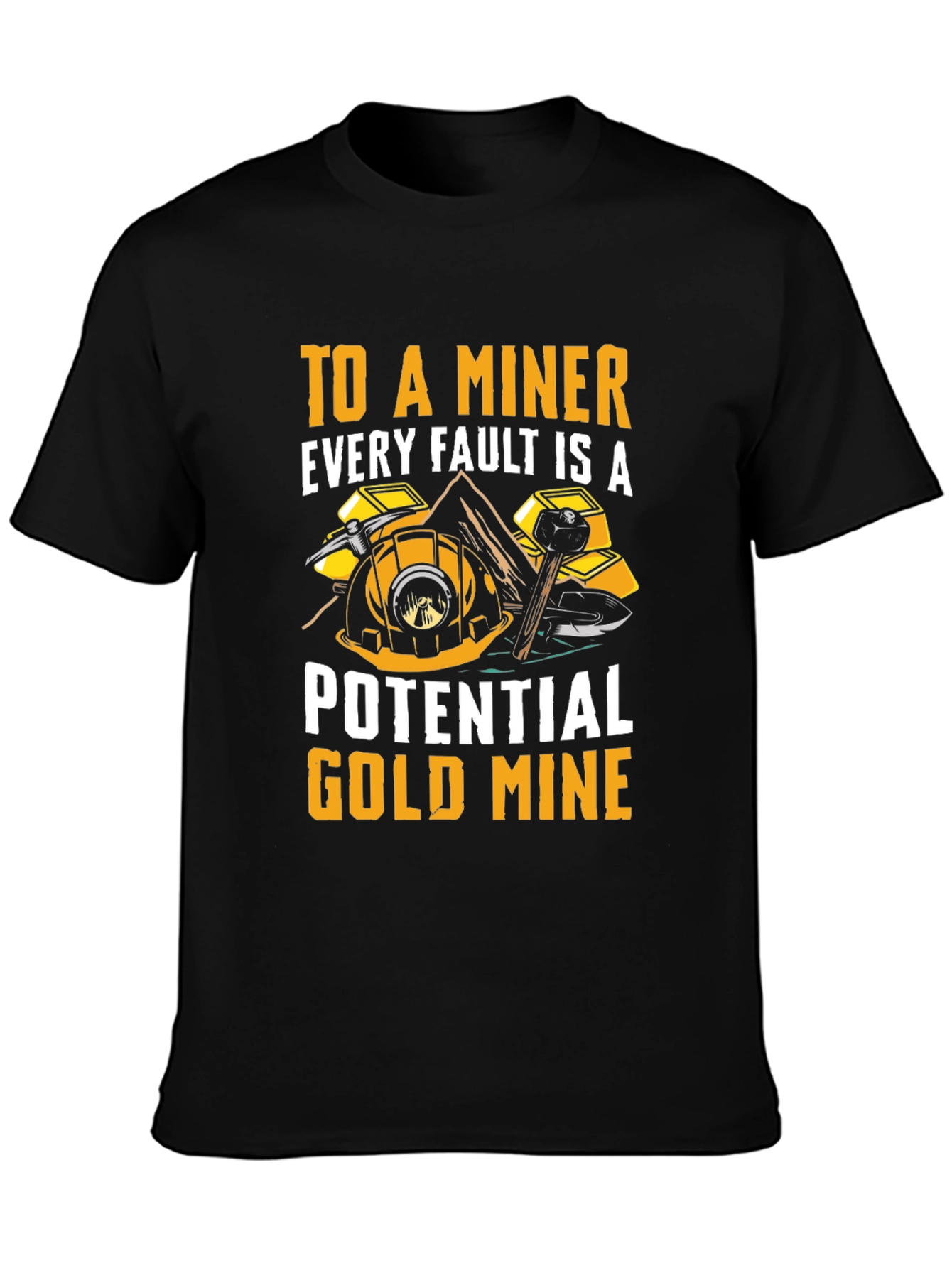 Miner Graphic T-Shirt - Potential Gold Mine Tee