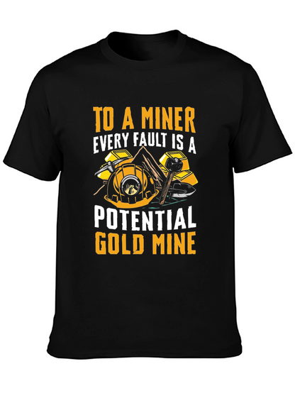 Miner Graphic T-Shirt - Potential Gold Mine Tee