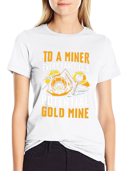 Miner Graphic T-Shirt - Potential Gold Mine Tee