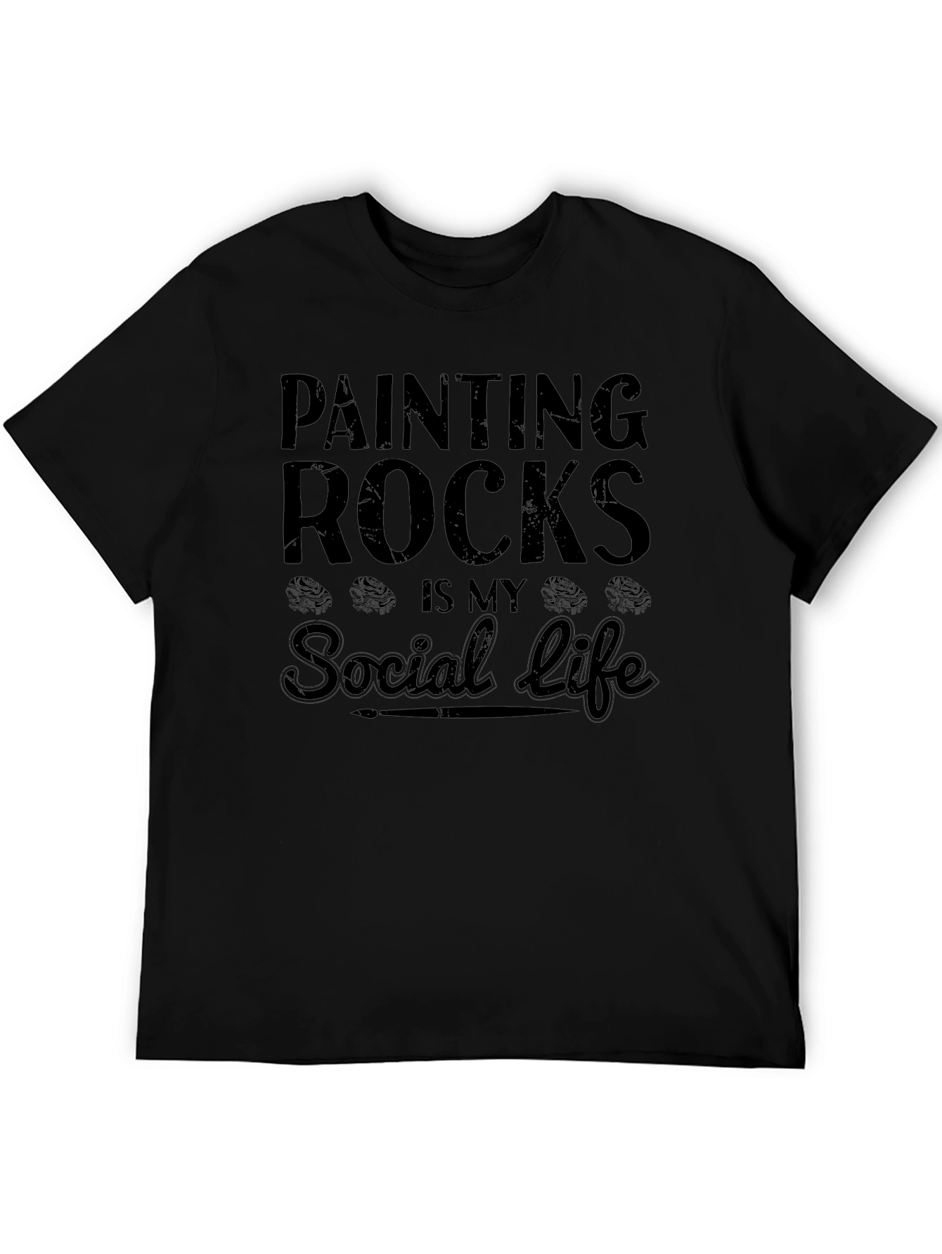 Painting Rocks Social Life T-Shirt