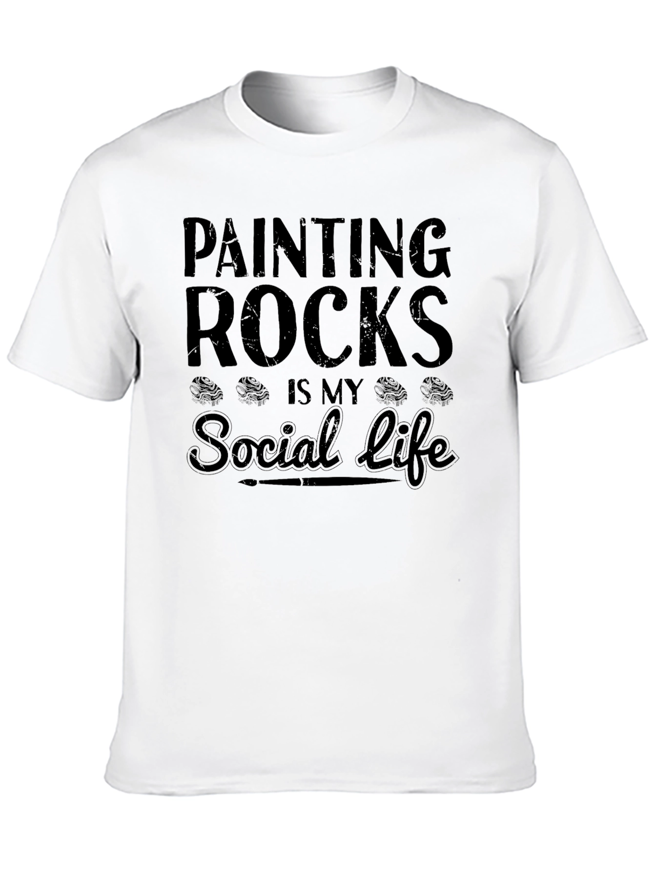 Painting Rocks Social Life T-Shirt