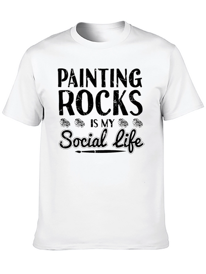 Painting Rocks Social Life T-Shirt