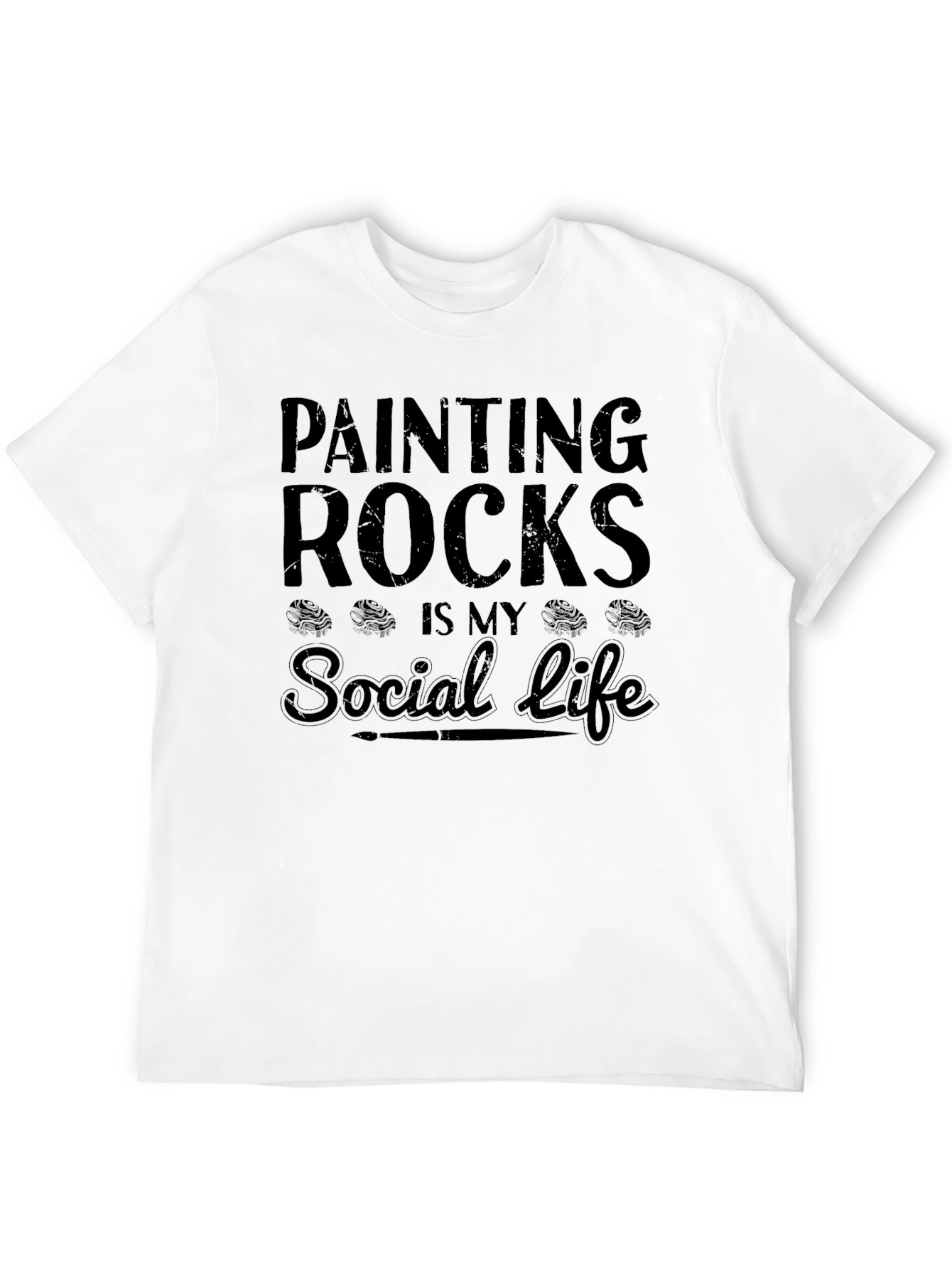 Painting Rocks Social Life T-Shirt