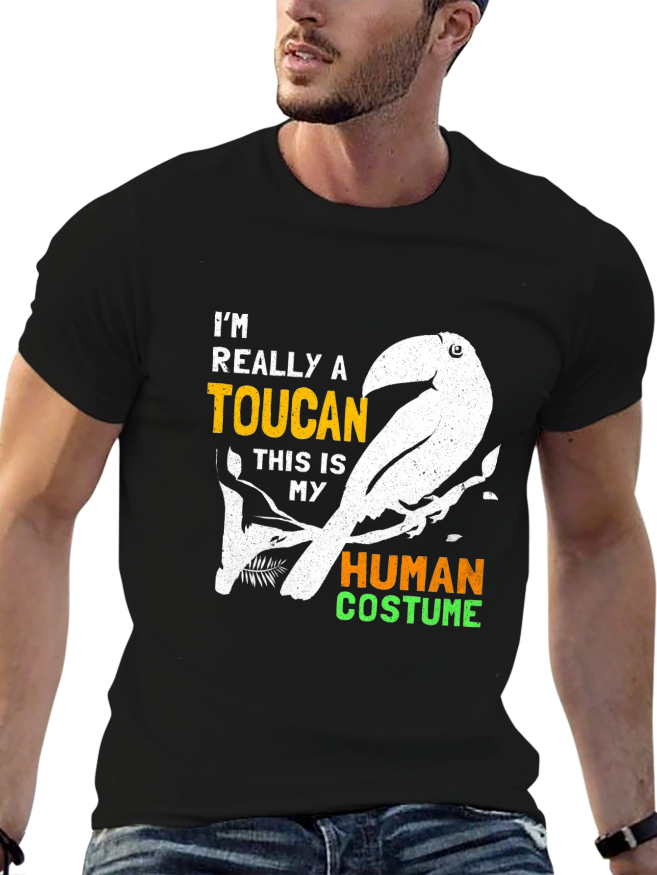 Toucan Human Costume Graphic Tee
