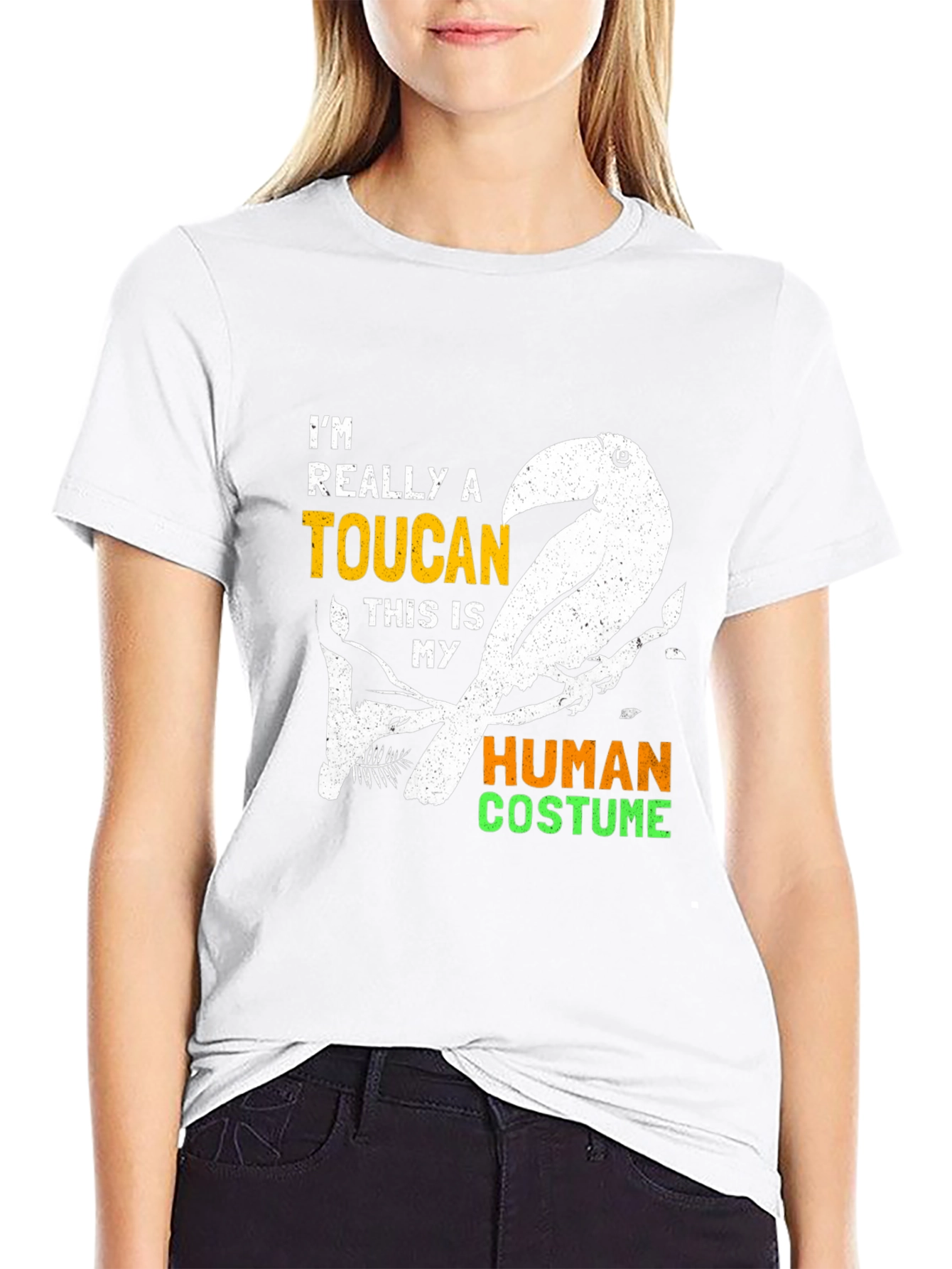 Toucan Human Costume Graphic Tee