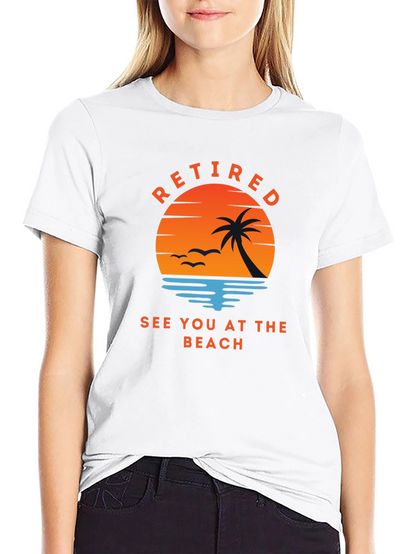 Retired See You At The Beach Graphic Tee