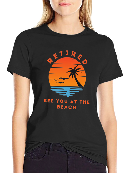 Retired See You At The Beach Graphic Tee
