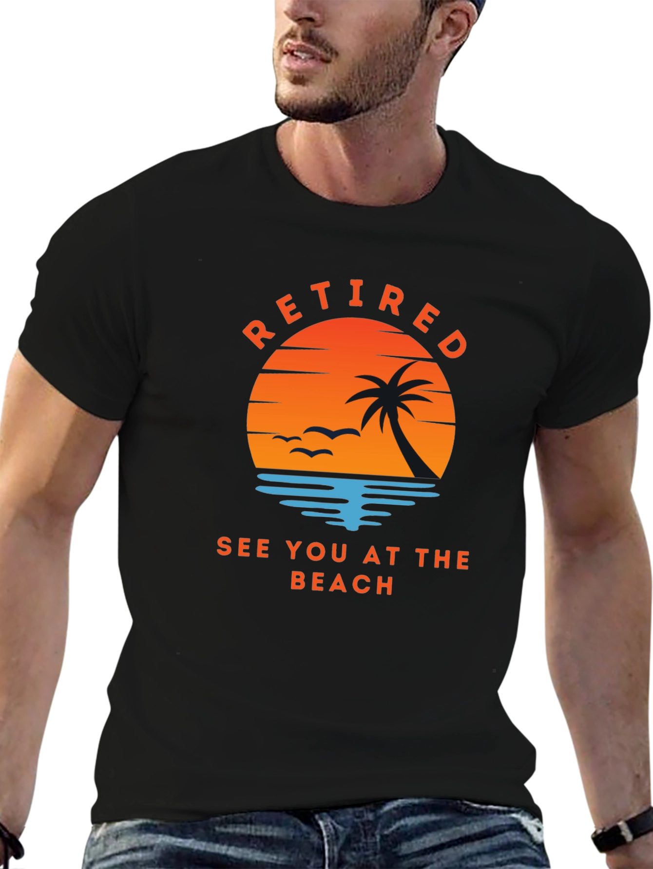 Retired See You At The Beach Graphic Tee