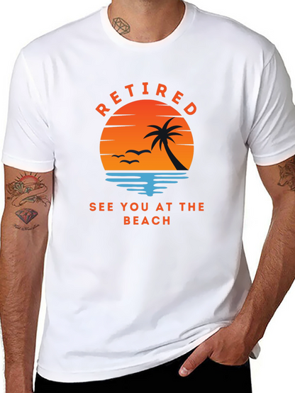 Retired See You At The Beach Graphic Tee