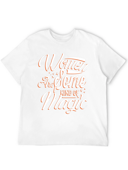 Women Are Magic Black Graphic Tee