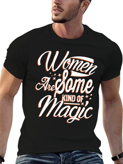 Women Are Magic Black Graphic Tee