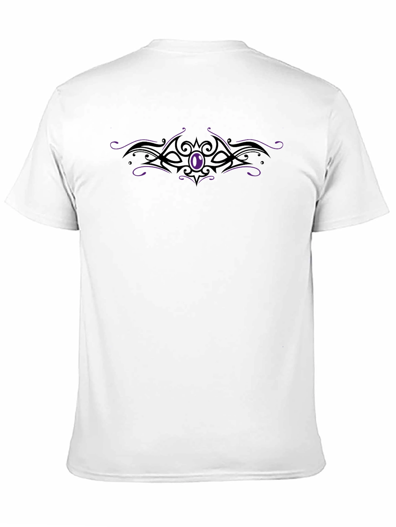 Mens Black T-Shirt with Tribal Eye Design