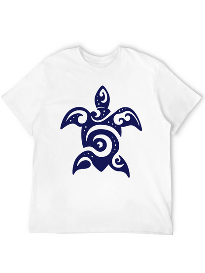 Mens Black Turtle Graphic T-Shirt