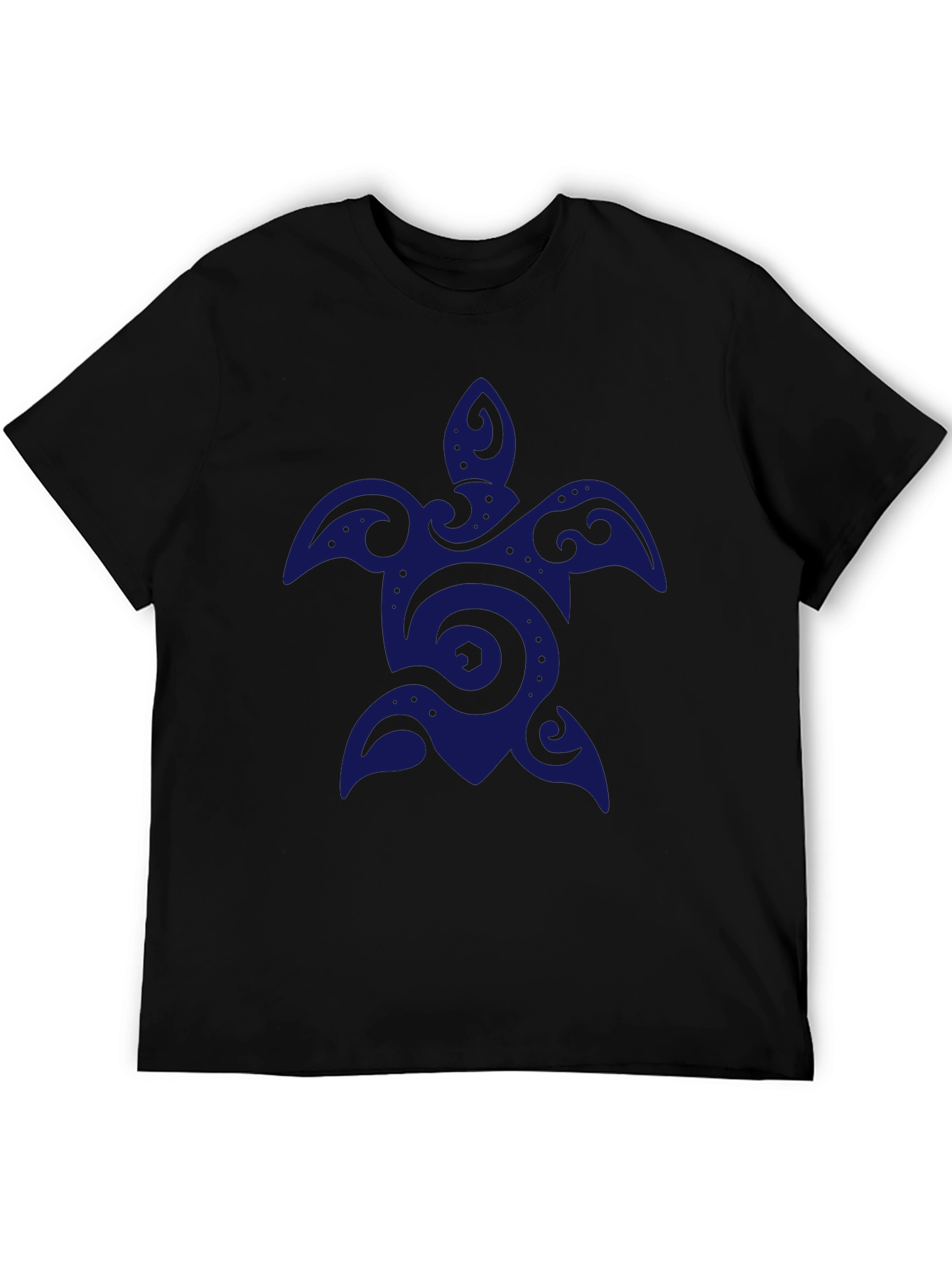 Mens Black Turtle Graphic T-Shirt