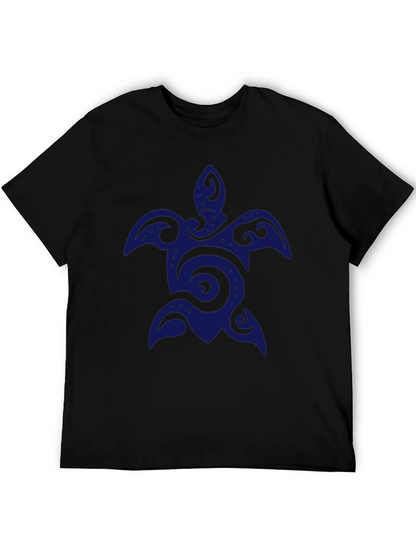 Mens Black Turtle Graphic T-Shirt