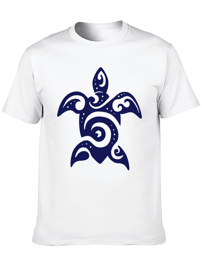 Mens Black Turtle Graphic T-Shirt