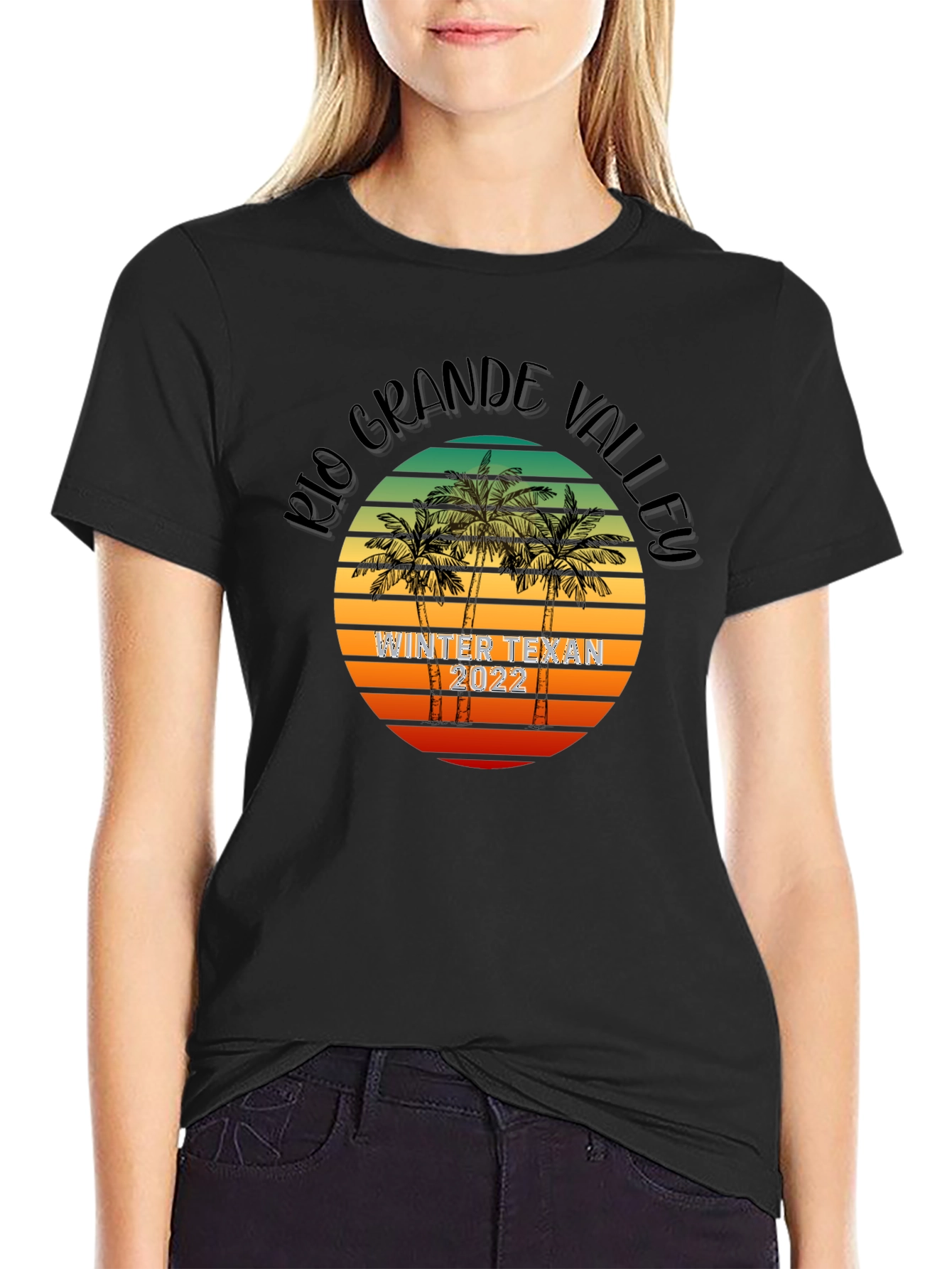 Rio Grande Valley Winter Texan 2022 Black T-Shirt