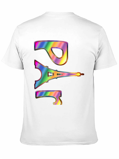 Paris Eiffel Tower Rainbow Graphic T-Shirt