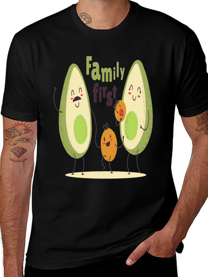 Avocado Family First T-Shirt - Cute Graphic Tee