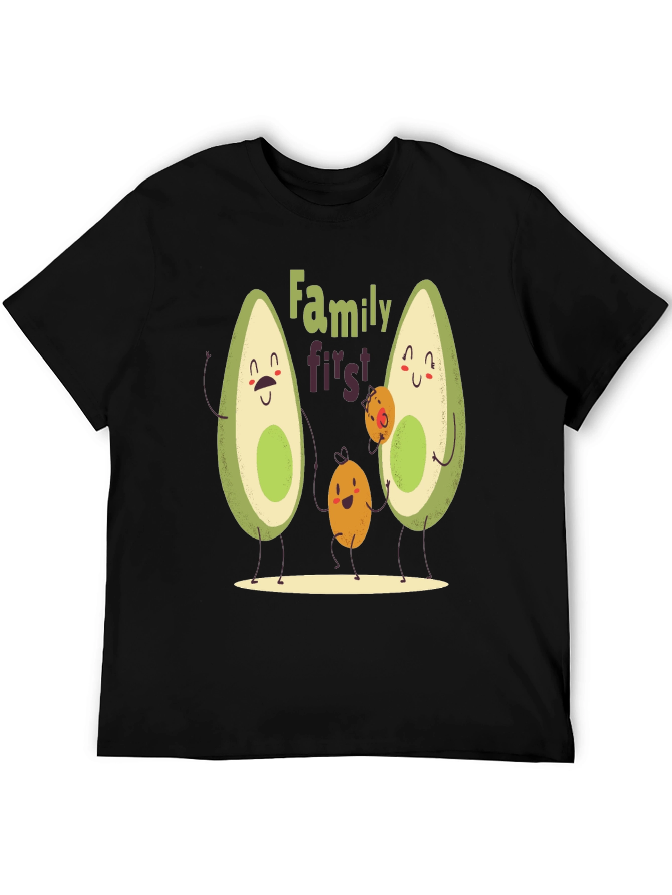 Avocado Family First T-Shirt - Cute Graphic Tee
