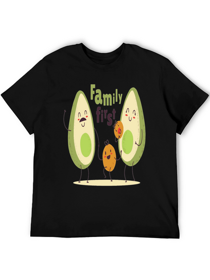 Avocado Family First T-Shirt - Cute Graphic Tee