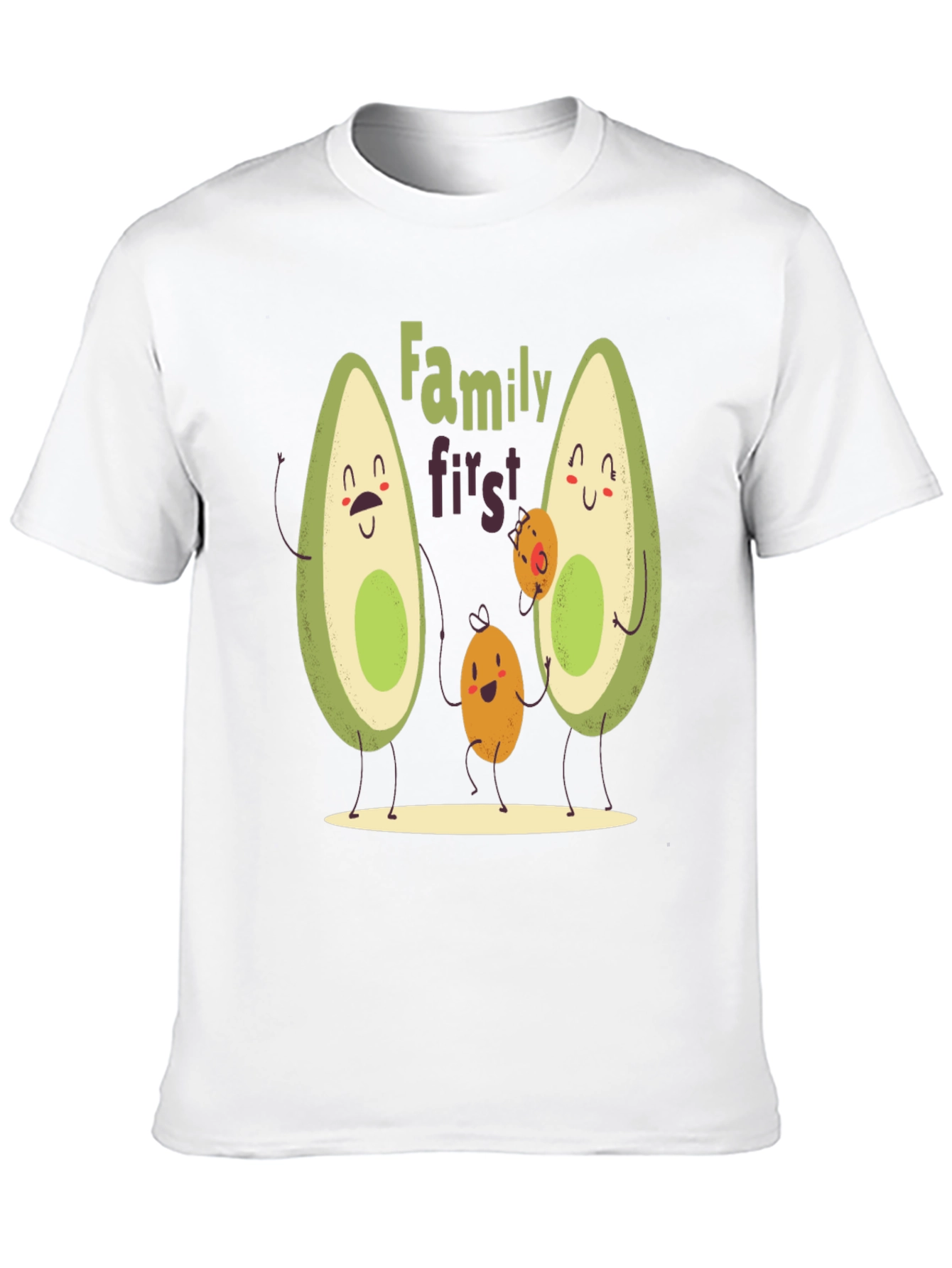 Avocado Family First T-Shirt - Cute Graphic Tee