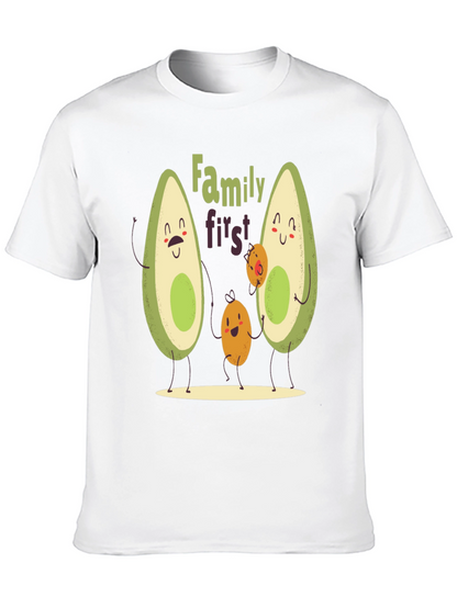 Avocado Family First T-Shirt - Cute Graphic Tee