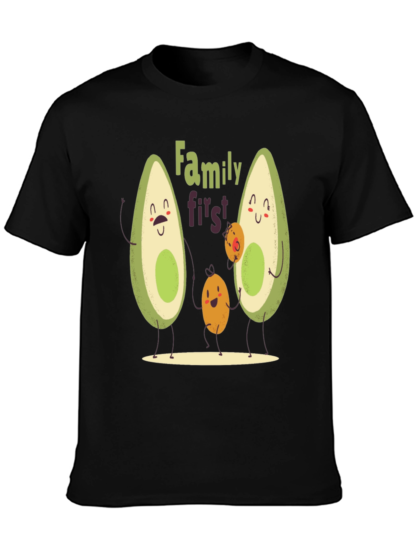 Avocado Family First T-Shirt - Cute Graphic Tee