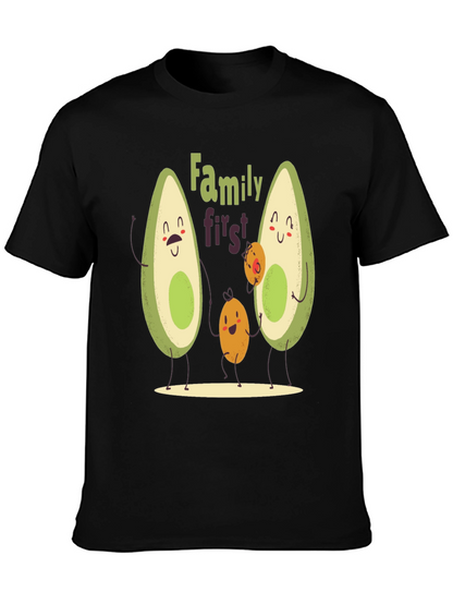 Avocado Family First T-Shirt - Cute Graphic Tee