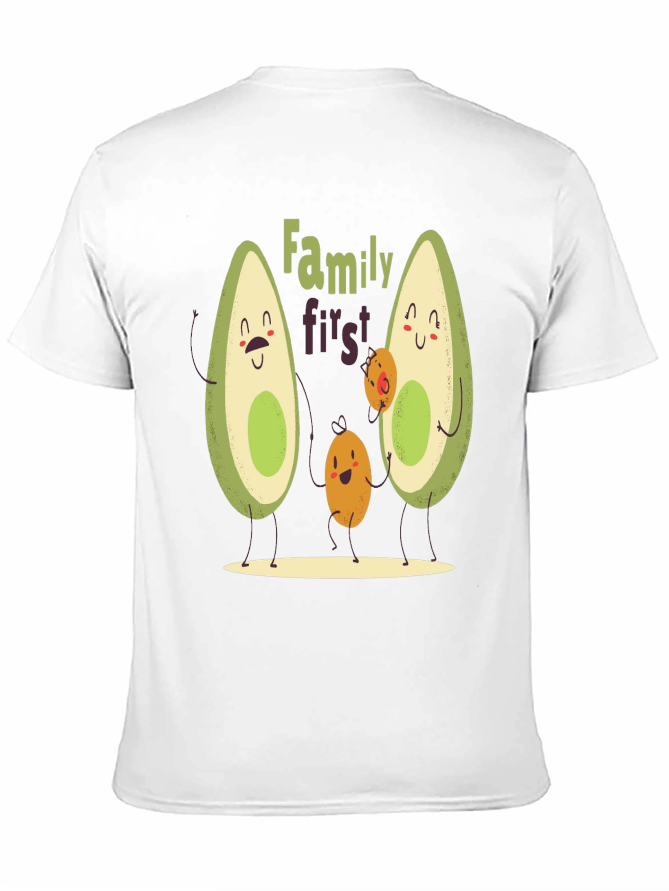 Avocado Family First T-Shirt - Cute Graphic Tee