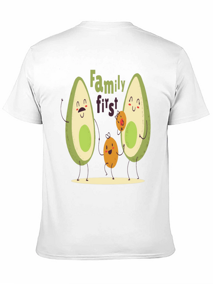 Avocado Family First T-Shirt - Cute Graphic Tee