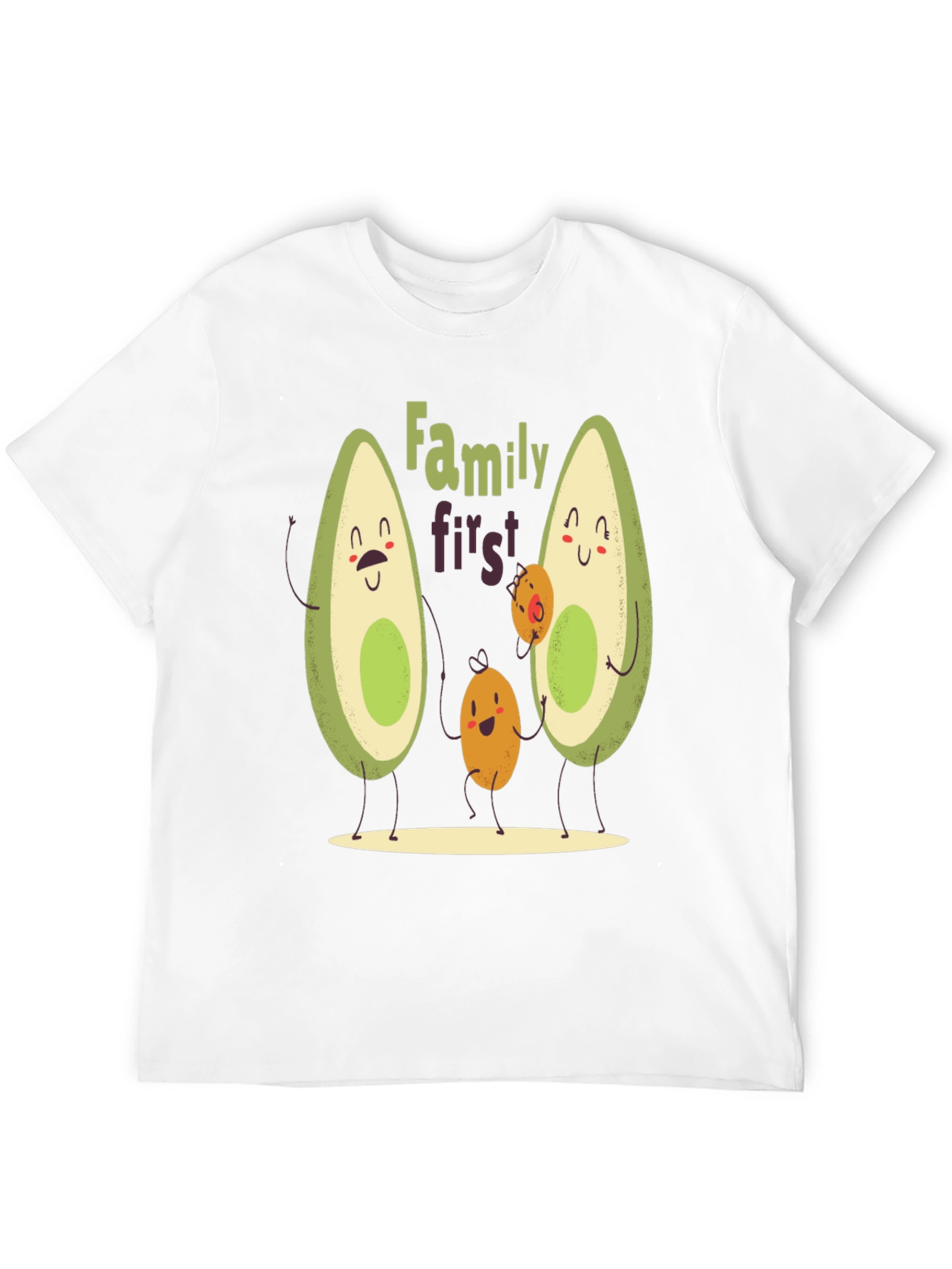 Avocado Family First T-Shirt - Cute Graphic Tee