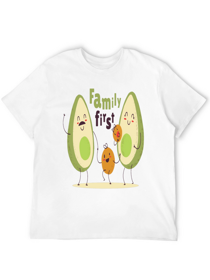 Avocado Family First T-Shirt - Cute Graphic Tee