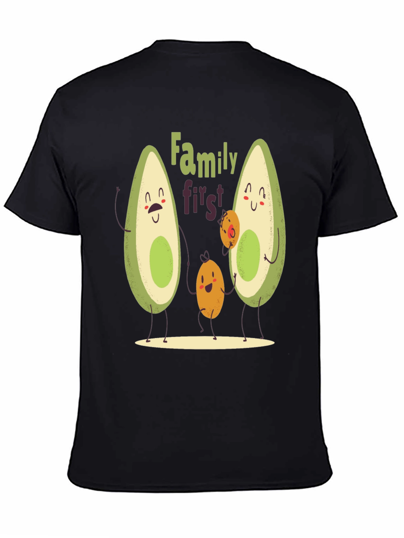 Avocado Family First T-Shirt - Cute Graphic Tee